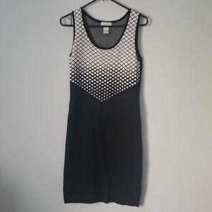 Carmen Sleeveless Black Geo Dress